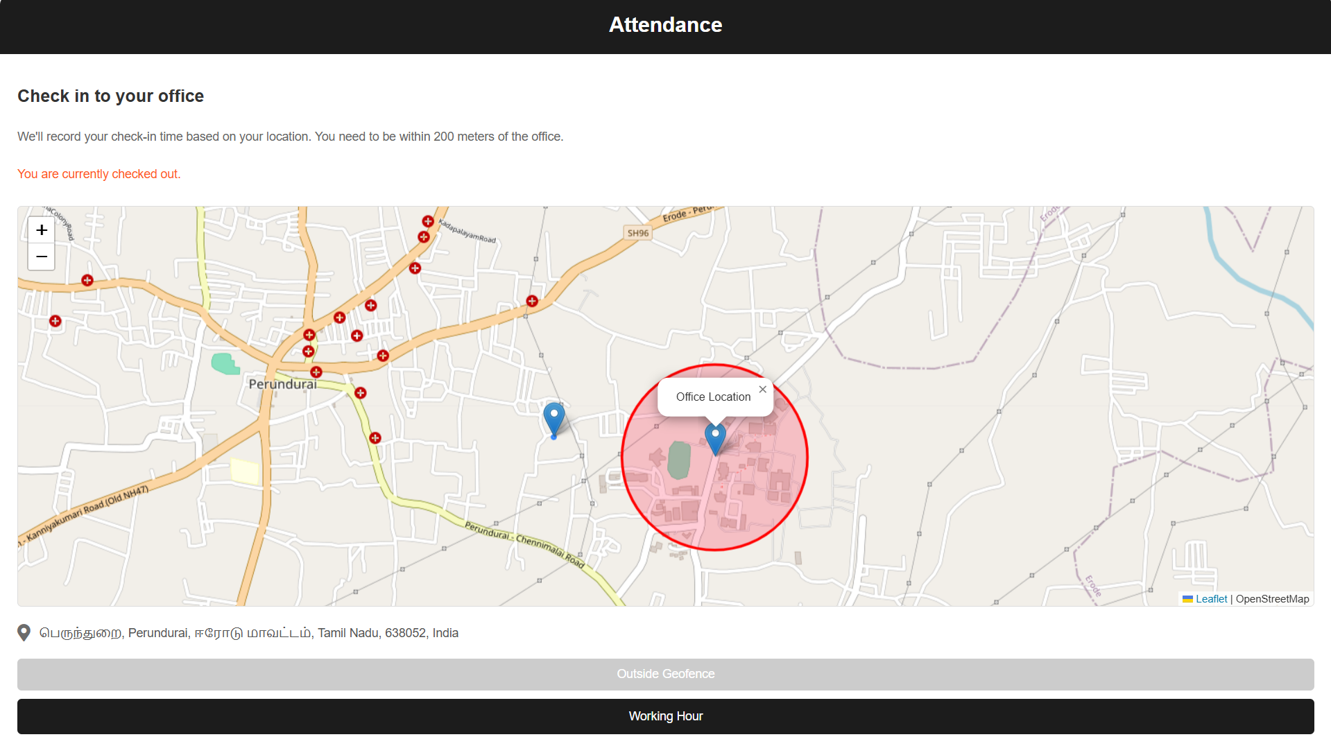 project Geolocation Attendance